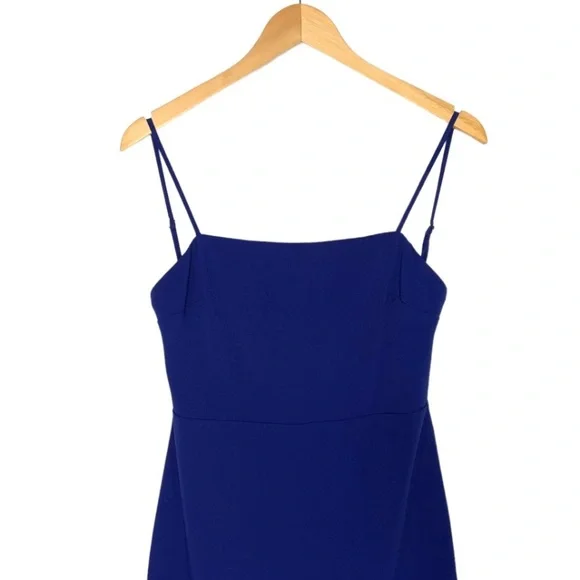 Lovers +Friends Womens Luca Open Back Sleeveless Mini Dress Sz Small Blue Lined - Picture 5 of 11